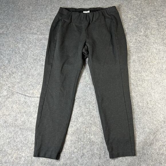 J Jill Ponte Leggings Womens XL Gray Stretch Career Pull On Pant - Picture 1 of 10